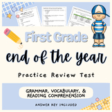 First Grade End of the Year Practice Review Test | Assessment