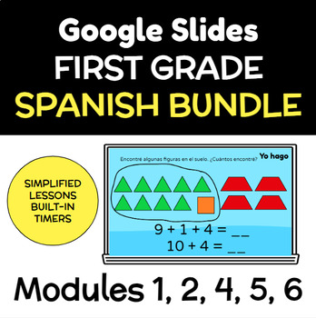 Preview of SPANISH First Grade - Math BIG BUNDLE - MODULES 1-2 4-6 Original Eureka Aligned