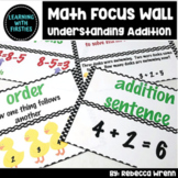 First Grade Math Focus Wall Topic 1 Understanding Addition