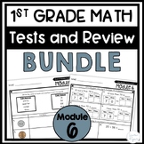 1st Grade Math Module 6 Assessments and Test Review BUNDLE