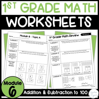 Preview of 1st Grade Math Worksheets Addition and Subtraction to 100