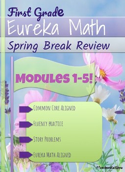 Preview of First Grade Eureka Math Spring Review Packet