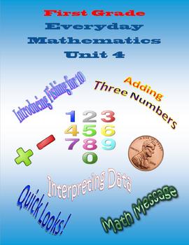 Preview of First Grade Everyday Mathematics Unit 4