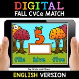 Fall Digital CVCe Word Work for Google Classroom 2 - Dista