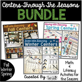 Centers Through the Seasons Math and Literacy BUNDLE