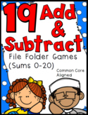 First Grade File Folder Games - Addition and Subtraction