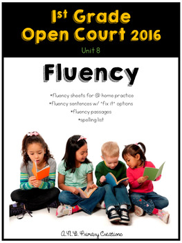 Preview of First Grade Fluency Open Court 2016 Unit 8