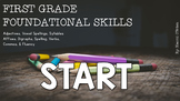 First Grade Foundational and Language Skills