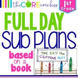 First Grade Full-day Sub Plans (ELA, Math, Science, SS, Art, PE, + more) Kit 2