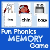 First Grade Fun Phonics Memory Games BUNDLE