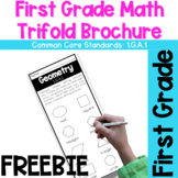 First Grade Geometry Trifold Brochure FREEBIE | 1.G.A.1