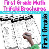First Grade Geometry Trifold Brochures | 1.G.A.1, 1.G.A.2,