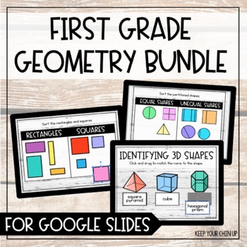 Preview of First Grade Geometry for Google Slides - Distance Learning