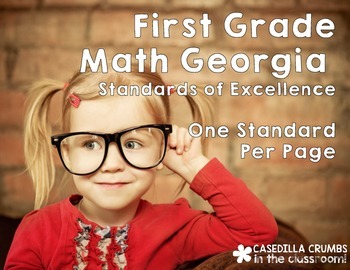 Preview of First Grade Georgia Standards of Excellence Math