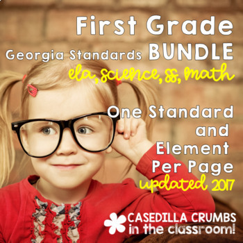 Preview of First Grade Georgia Standards of Excellence BUNDLE