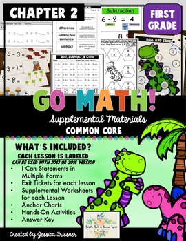 Preview of Go Math! First Grade Chapter 2 Supplemental Resources-Common Core