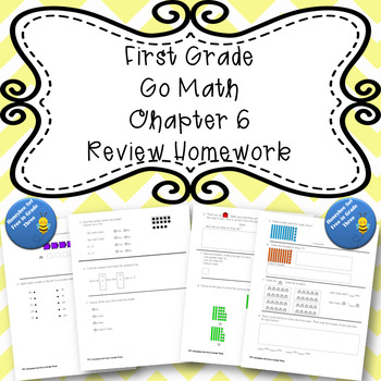 Preview of First Grade Go Math Chapter 6 Review Homework