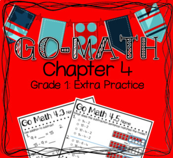 Preview of First Grade Go-Math Worksheet Chapter 4: Subtraction Strategies