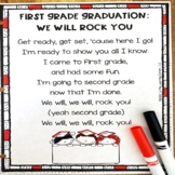 First Grade Graduation End of Year Song Poem - We Will Rock You