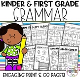 First Grade Grammar | First Grade Nouns Verbs and Adjectiv