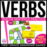 First Grade Grammar Game | Verbs Past Present Future | L.1.1e
