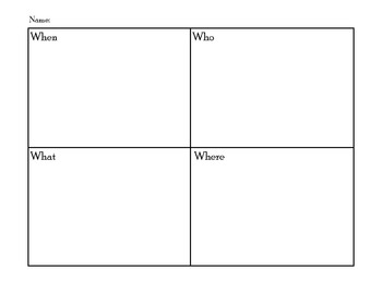 First Grade Graphic Organizer by Melicety | TPT