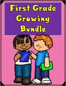 Preview of First Grade Growing Bundle