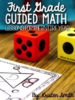 Preview of First Grade Guided Math Lessons For The Entire Year- The Bundle