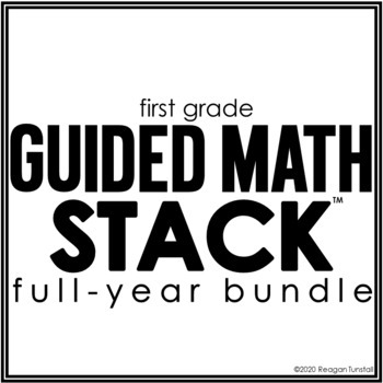 Preview of First Grade Guided Math STACK bundle