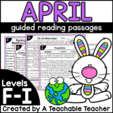 First Grade Guided Reading Passages for April Levels F-I