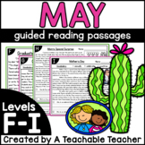 First Grade Guided Reading Passages for May Levels F-I