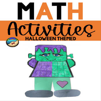 Preview of First Grade Halloween Addition Craft and Activities