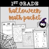 First Grade Halloween Math Packet