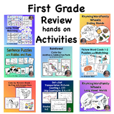 First Grade Hands-On Review Activities That Kids Love