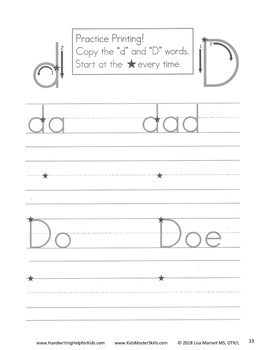 first grade handwriting start sentences workbook by kids master skills