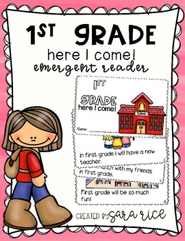Preview of First Grade Here I Come - Emergent Reader