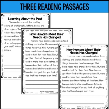 First Grade History Activities by All About Elementary | TpT