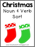 FREE Christmas Noun and Verb Sort