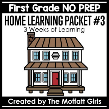 Preview of First Grade Home Learning Packet #3 NO PREP Distance Learning