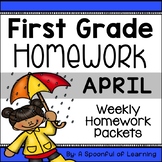 First Grade Homework - April