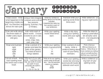 First Grade Homework Calendars for the whole year-Distance Learning