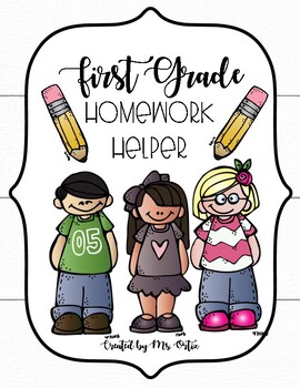 first grade homework folder cover