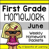 First Grade Homework - June