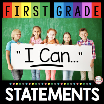 Preview of First Grade I Can Statements - Common Core - Math - Reading