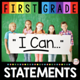 First Grade I Can Statements - Common Core - Math - Reading