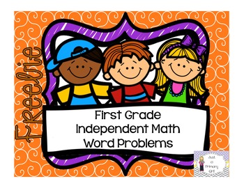 Preview of First Grade Independent Math Word Problems for Math Journals