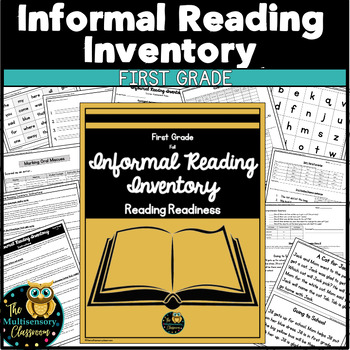 Preview of First Grade Informal Reading Inventory