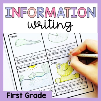 Preview of First Grade Informational Writing Prompts and Worksheets - Non Fiction Writing