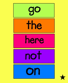 Preview of First Grade Interactive High Frequency Words SMARTBoard file