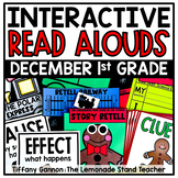 First Grade Interactive Read Aloud Lessons DECEMBER Bundle